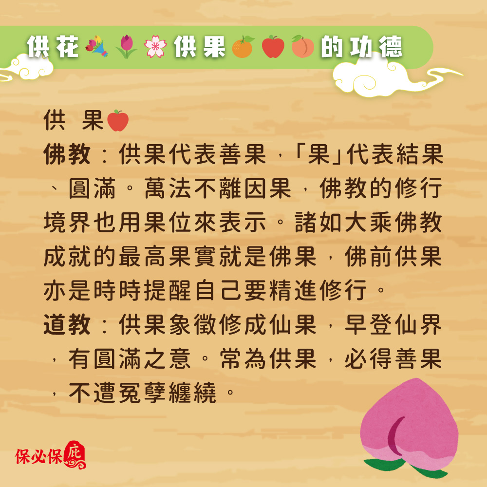 保必保庇提供台灣道教總廟無極三清總道院供果